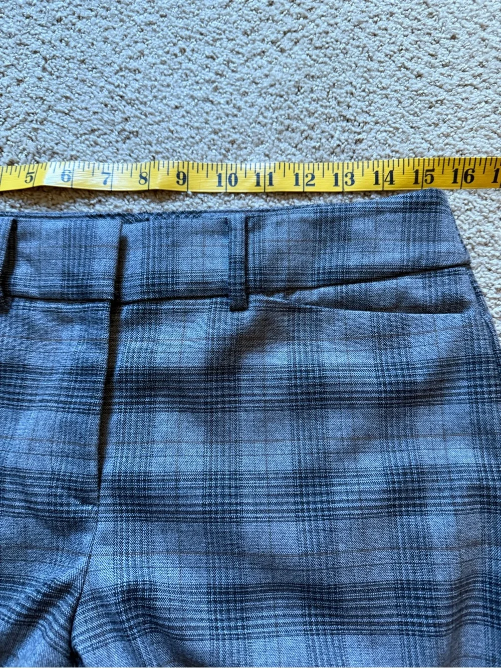 Ann Taylor Factory Gray Plaid Ankle Pants